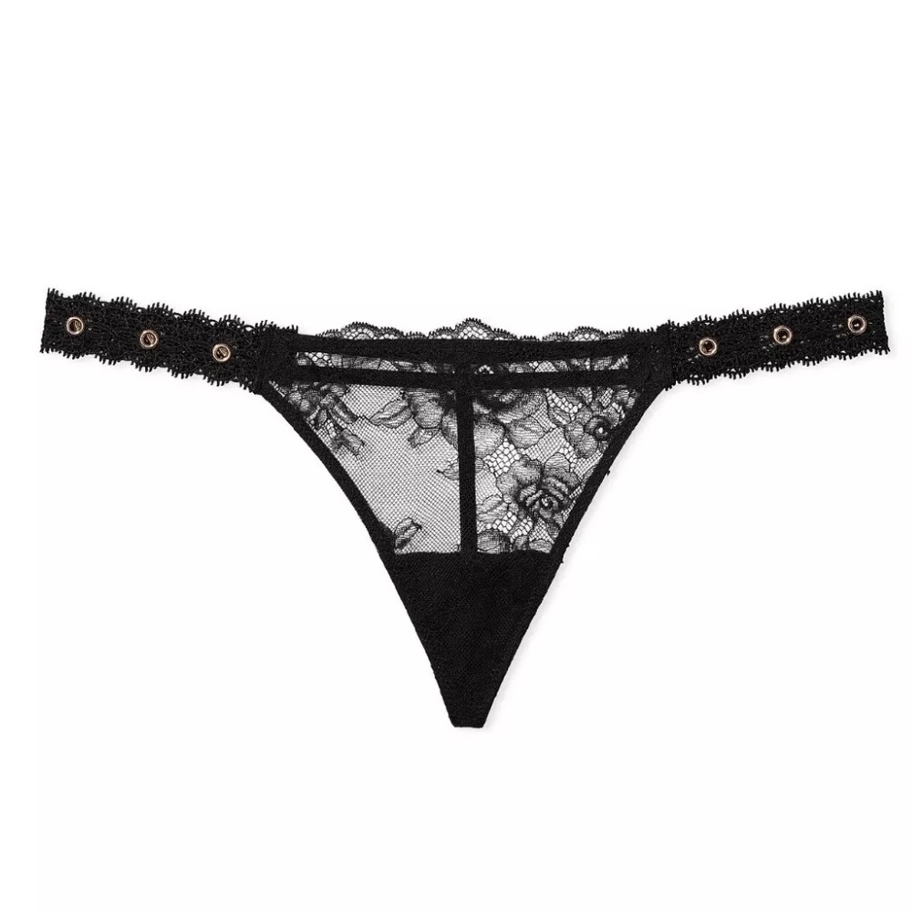 Victoria’s Secret Grommet Lace Thong Pantie Medium